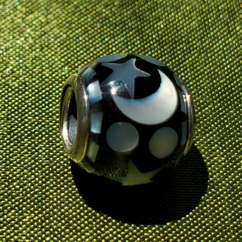 Pandora Mother of Pearl Moon and Stars Bead